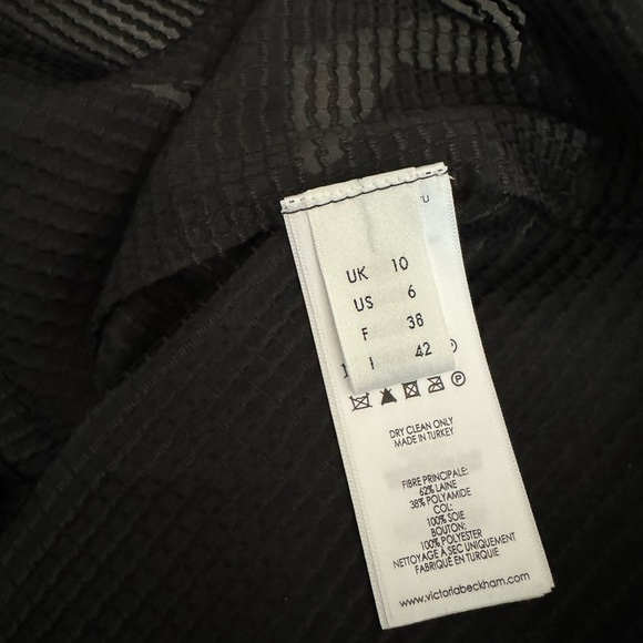 NWT Victoria Beckham Black Button Down blouse - Picture 5 of 6